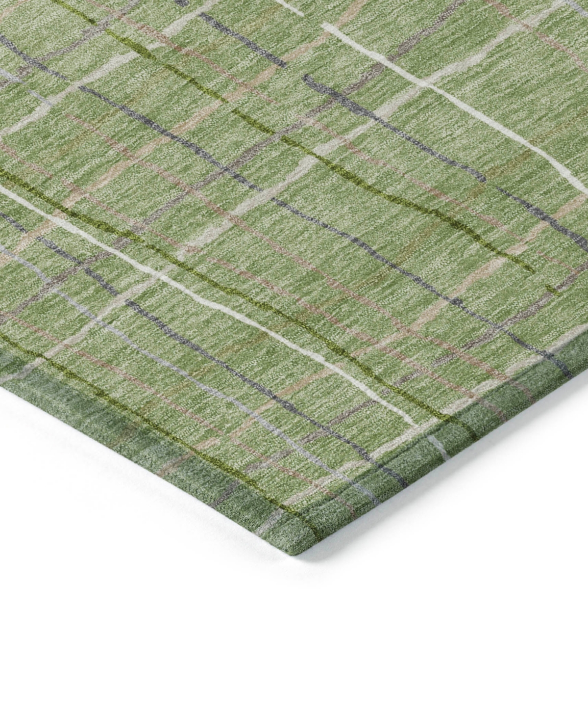 Addison Chantille Machine Washable Acn998 2'3"x7'6" Runner Area Rug In Green