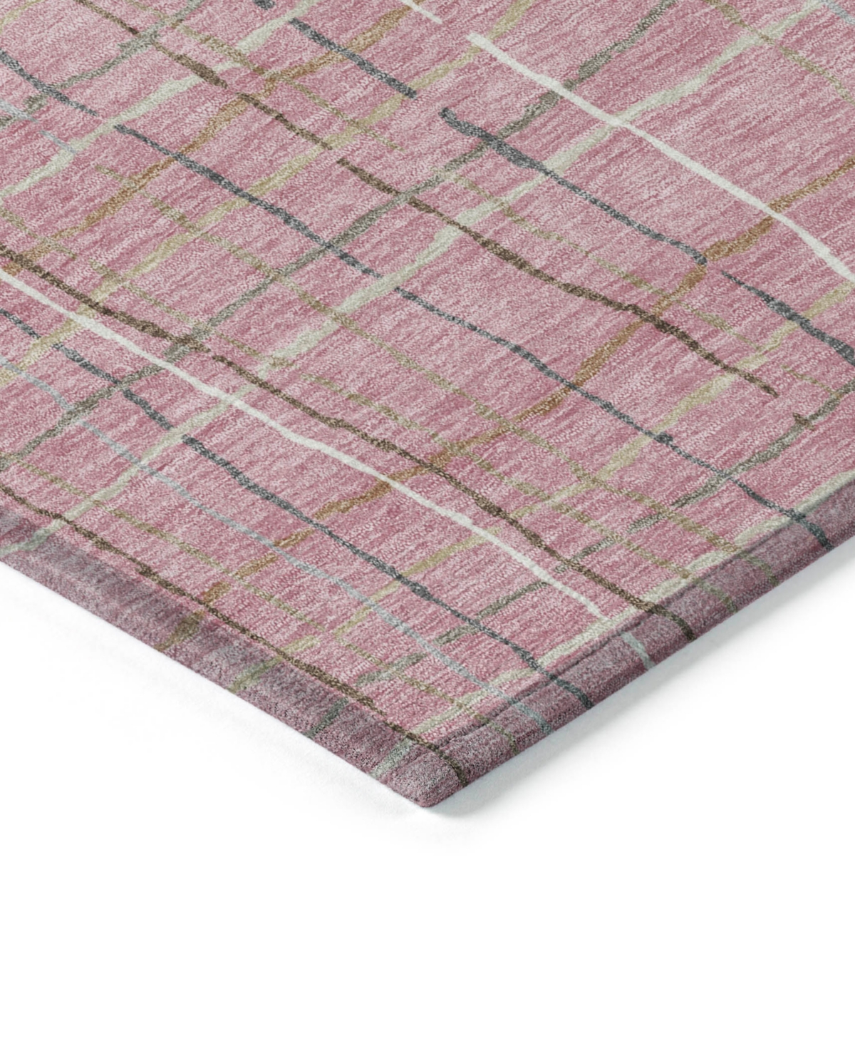 Addison Chantille Machine Washable Acn998 2'3"x7'6" Runner Area Rug In Pink