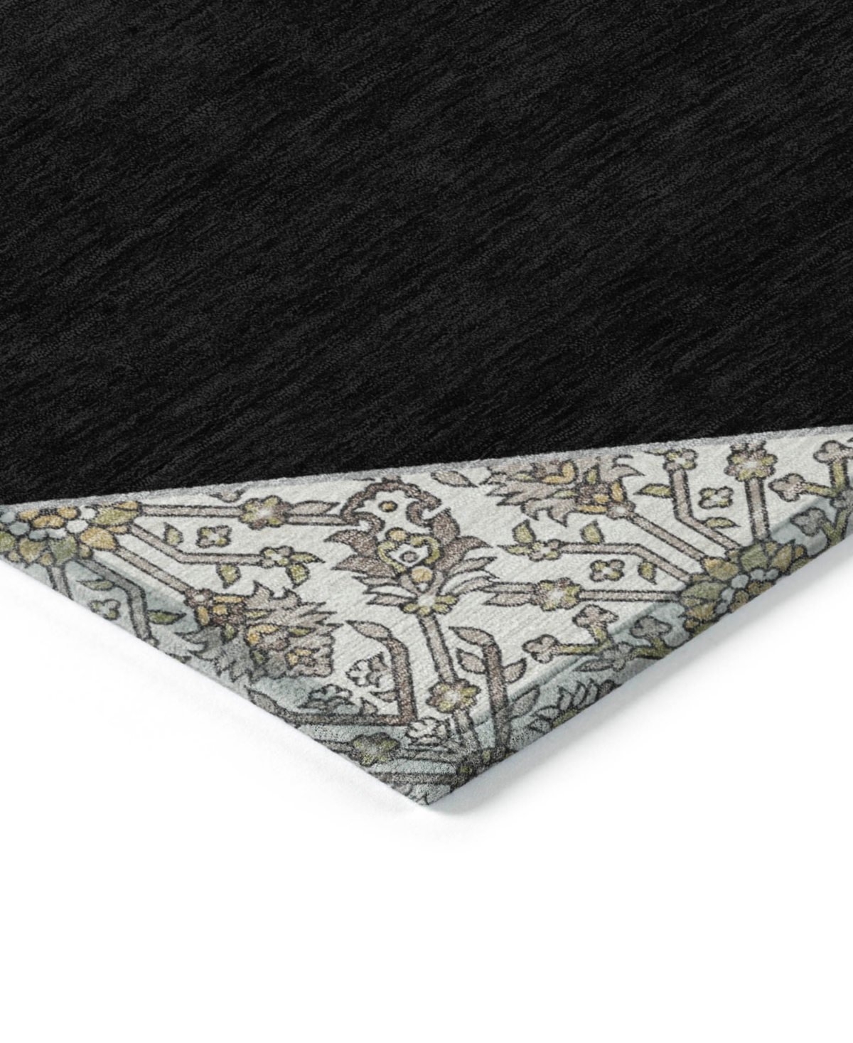 Addison Chantille Machine Washable Acn1011 2'3"x7'6" Runner Area Rug In Black