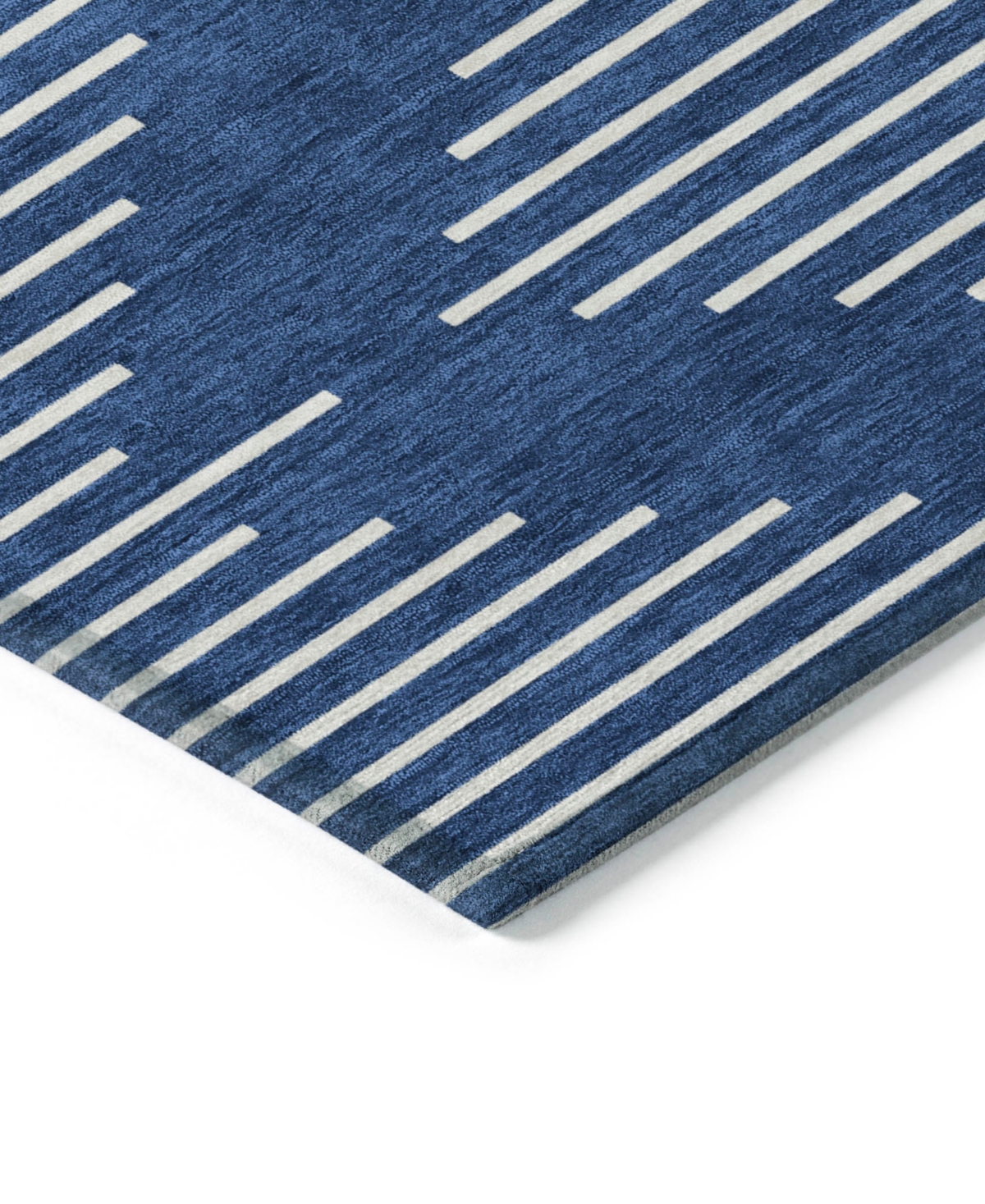 Addison Chantille Machine Washable Acn1016 2'3"x7'6" Runner Area Rug In Navy