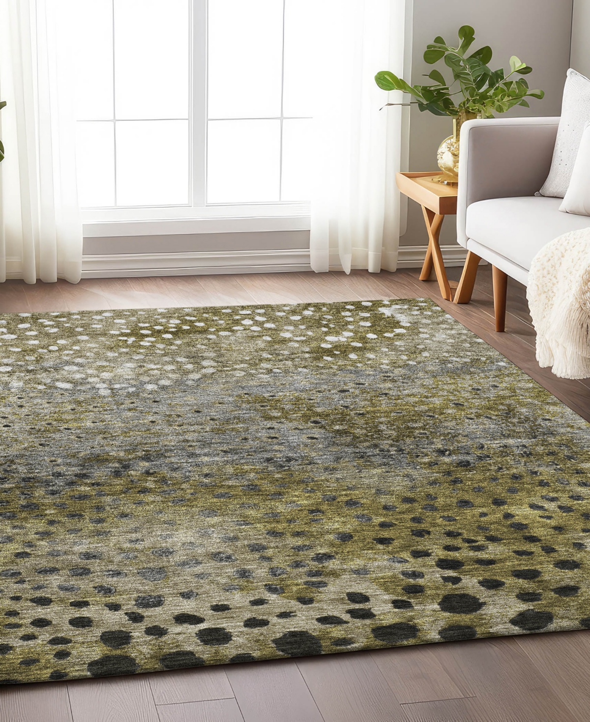 Addison Chantille Machine Washable Acn1074 9'x12' Area Rug In Brown