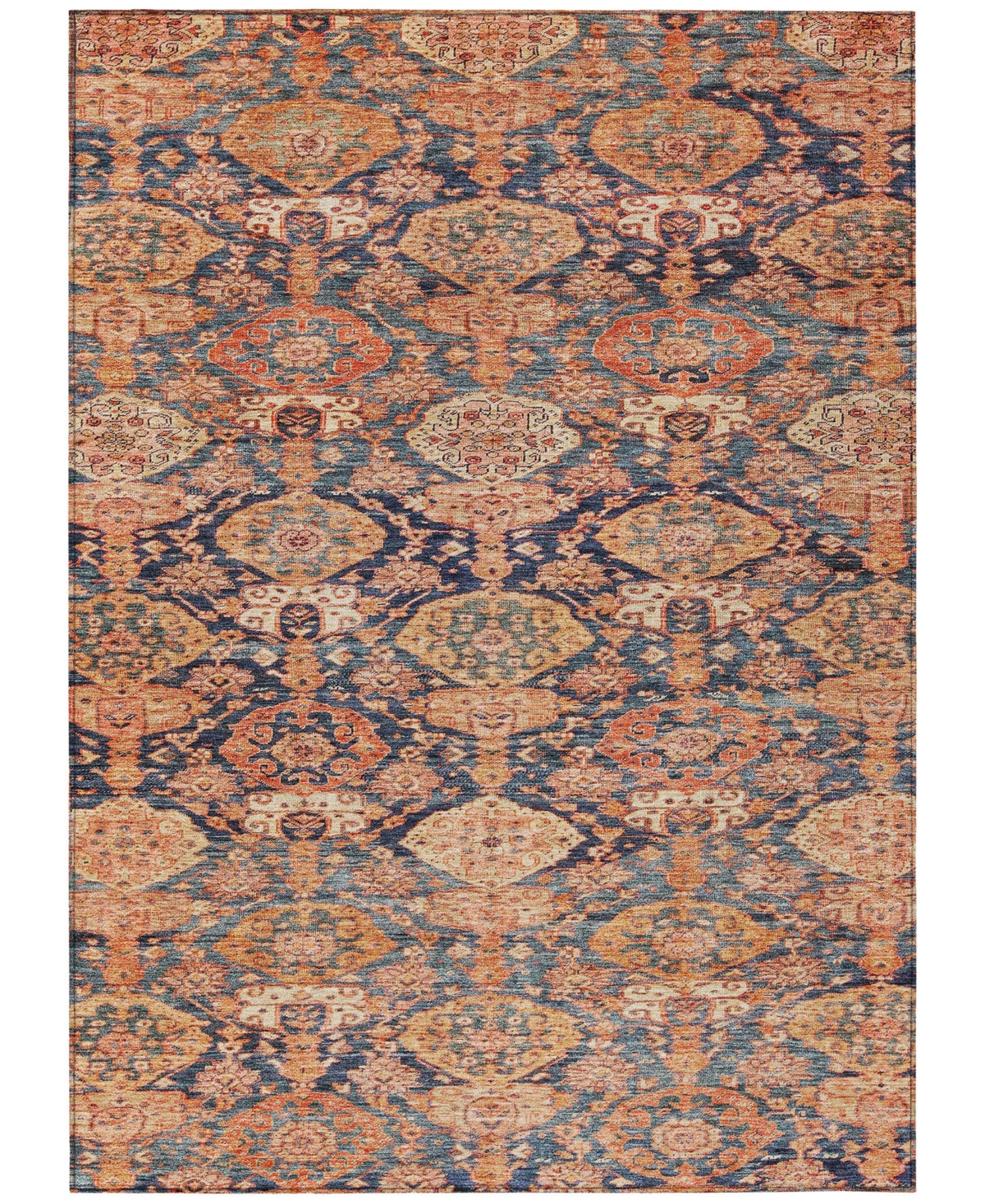 Addison Chantille Machine Washable Acn1084 8'x10' Area Rug In Terracotta