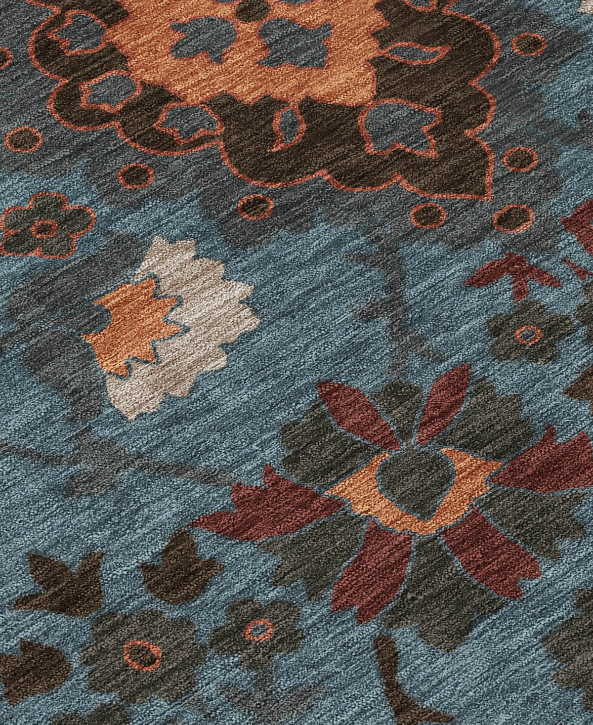Shop Addison Chantille Machine Washable Acn1002 5'x7'6" Area Rug In Denim