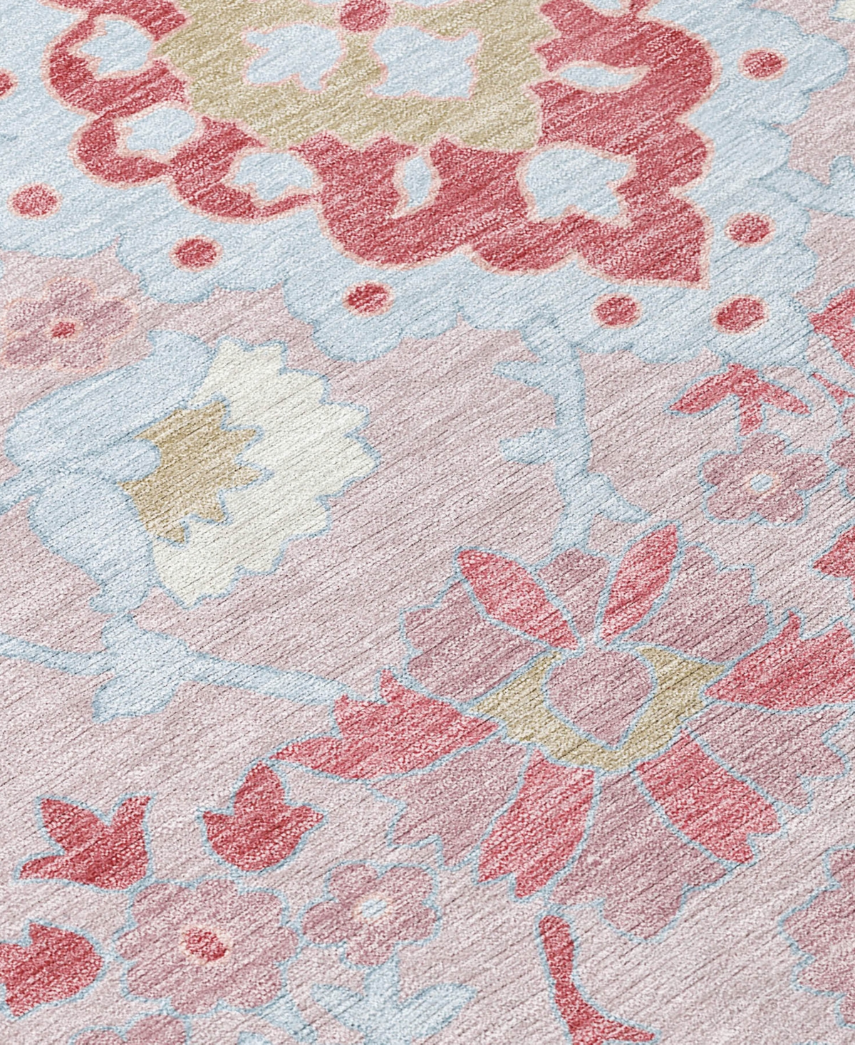 Addison Chantille Machine Washable Acn1002 2'3"x7'6" Runner Area Rug In Rose