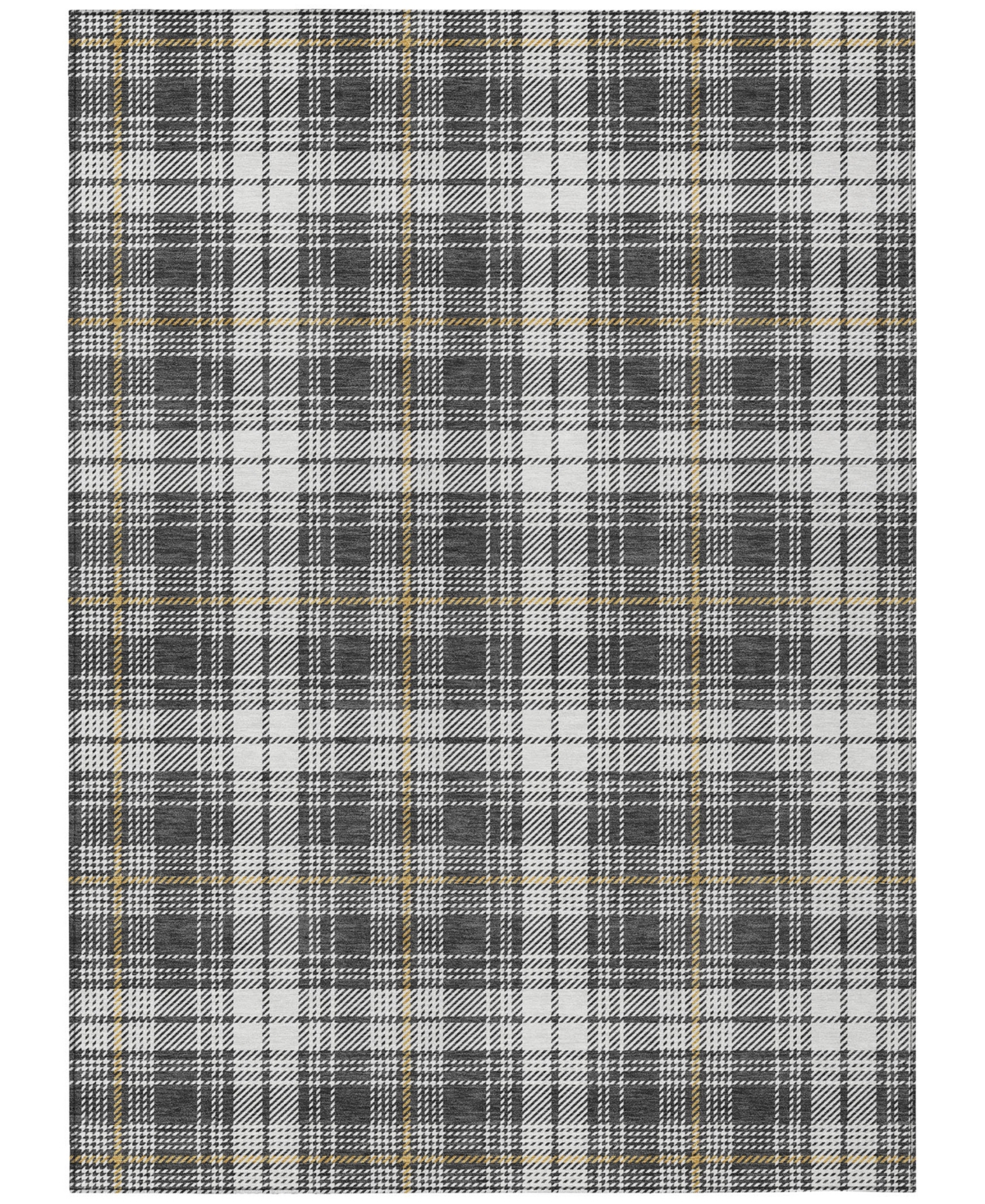 Addison Chantille Machine Washable Acn993 8'x10' Area Rug In Charcoal