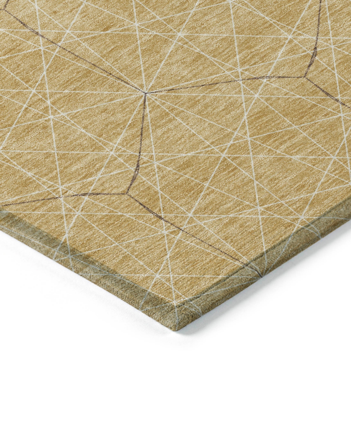 Addison Chantille Machine Washable Acn987 8'x10' Area Rug In Gold