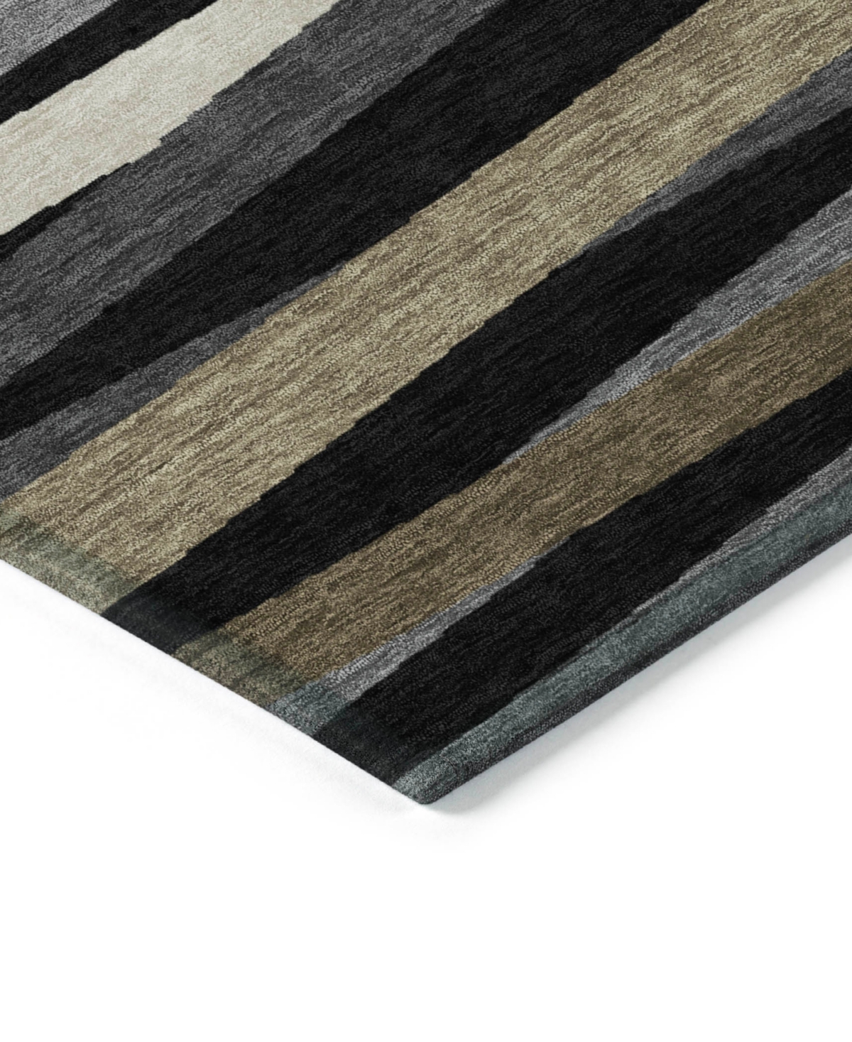 Addison Chantille Machine Washable Acn997 3'x5' Area Rug In Black