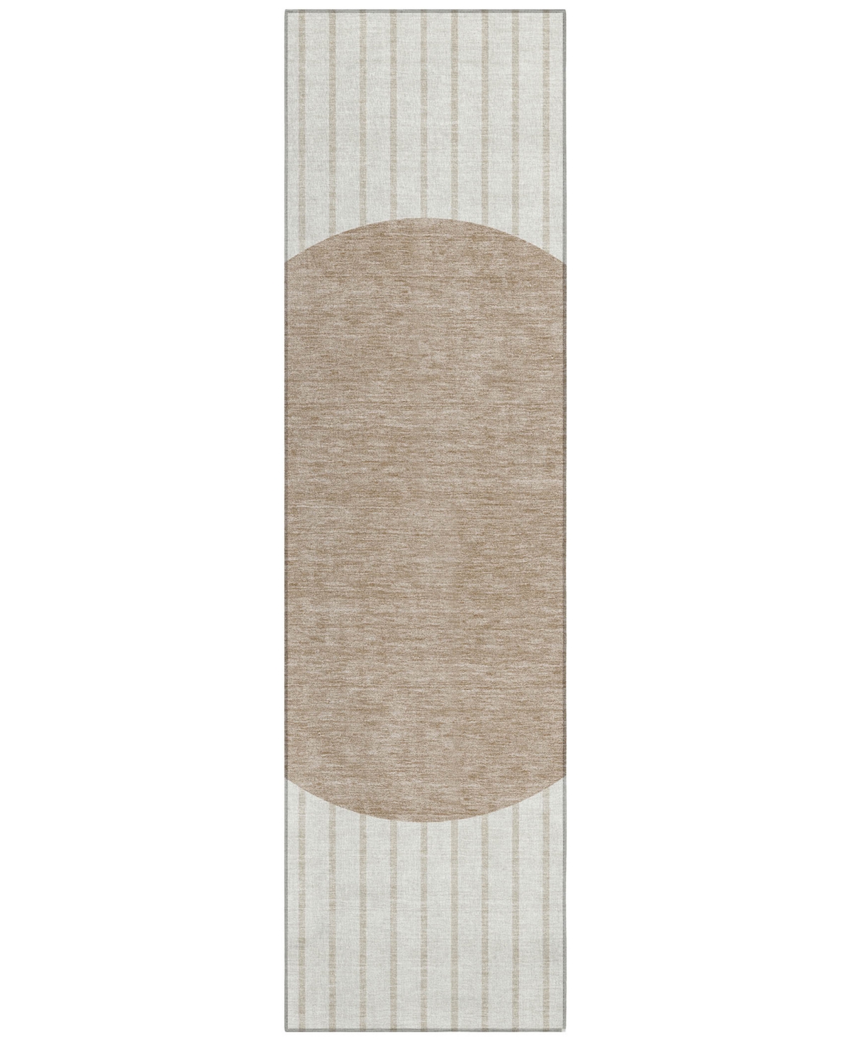 Addison Chantille Machine Washable Acn994 2'3"x7'6" Runner Area Rug In Ivory