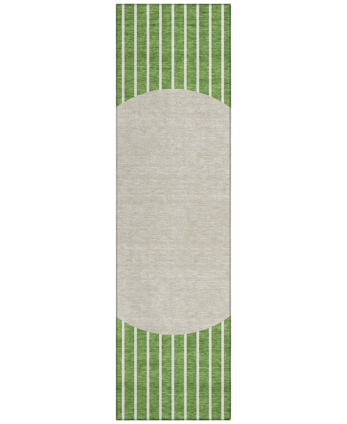 Addison Chantille Machine Washable Acn994 2'3"x7'6" Runner Area Rug In Green