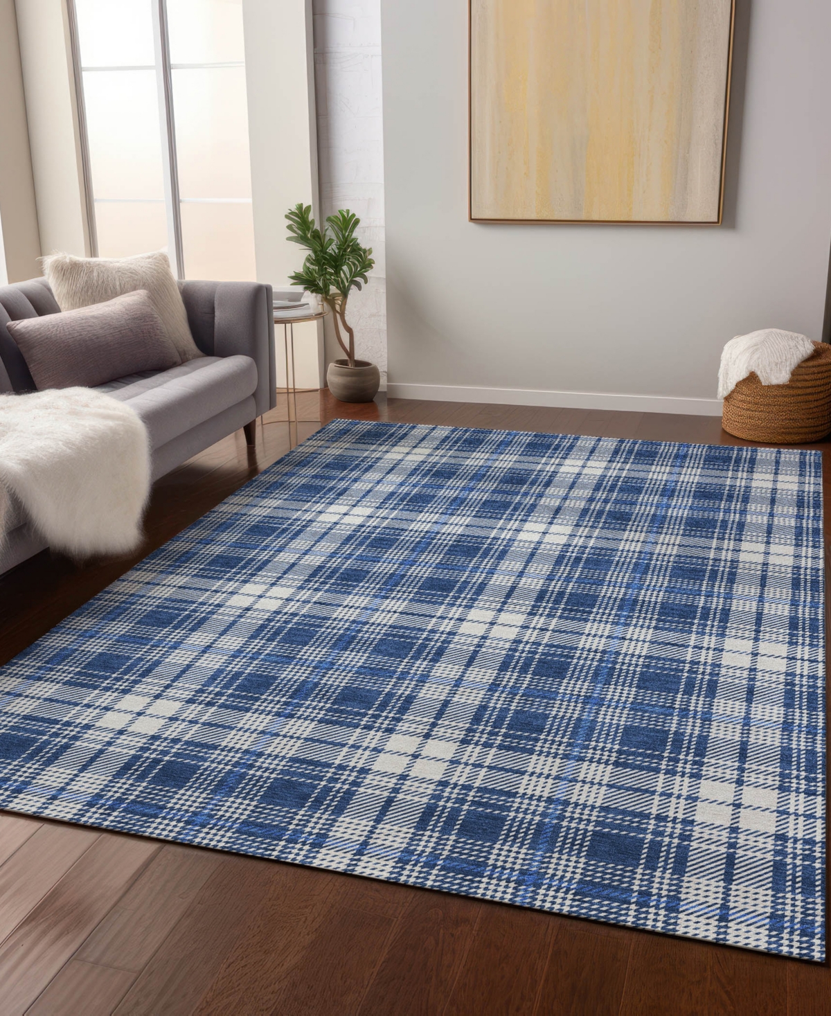 Addison Chantille Machine Washable Acn993 10'x14' Area Rug In Navy