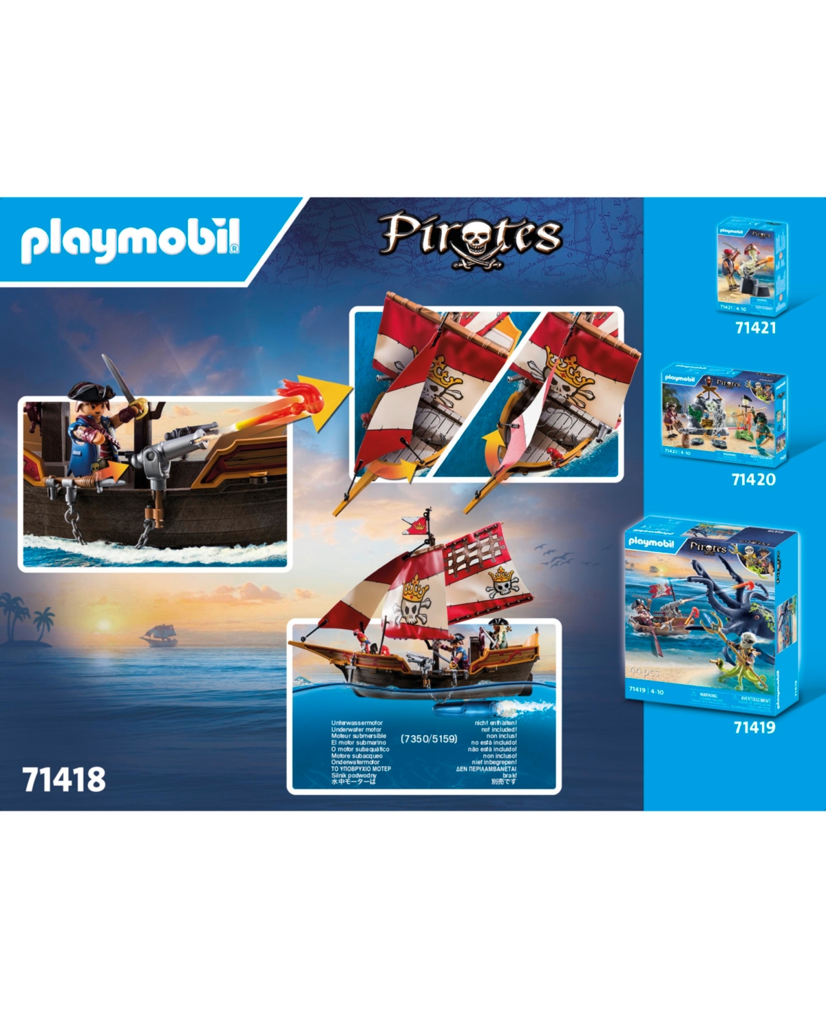 Playmobil Pirate Ship In Pink