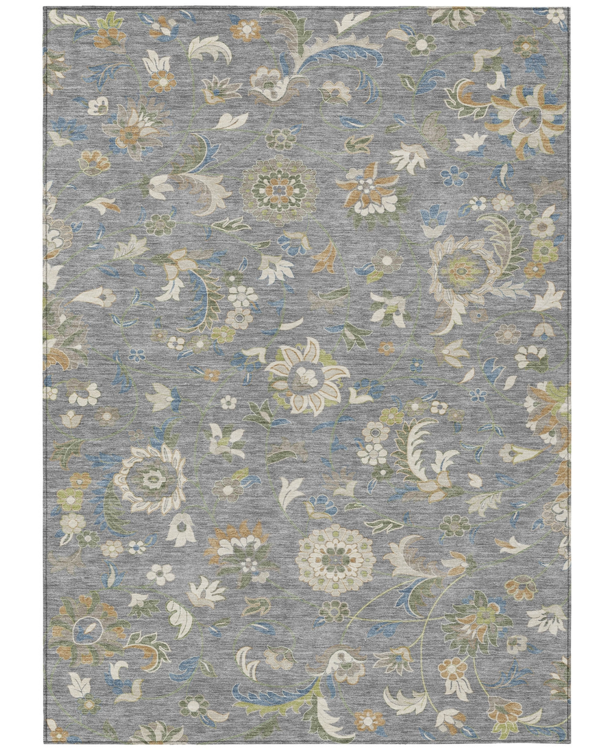 Addison Chantille Machine Washable Acn1006 3'x5' Area Rug In Gray