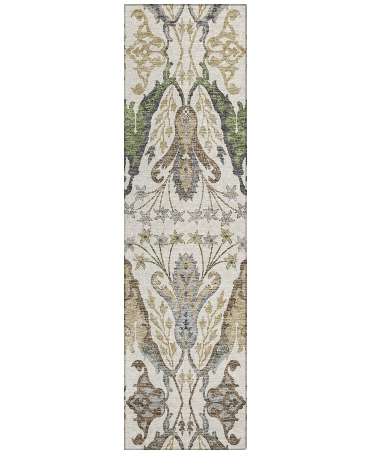 Addison Chantille Machine Washable Acn1153 2'3"x7'6" Runner Area Rug In Ivory