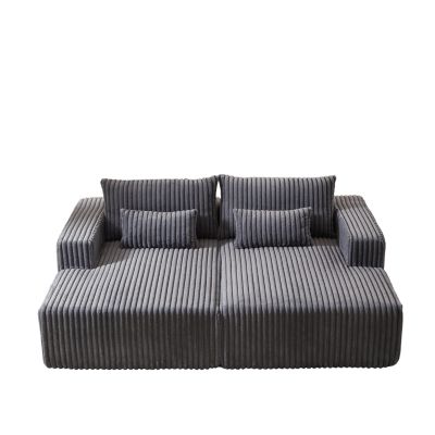 Streamdale Plush Cloud Sectional Sofa Bed