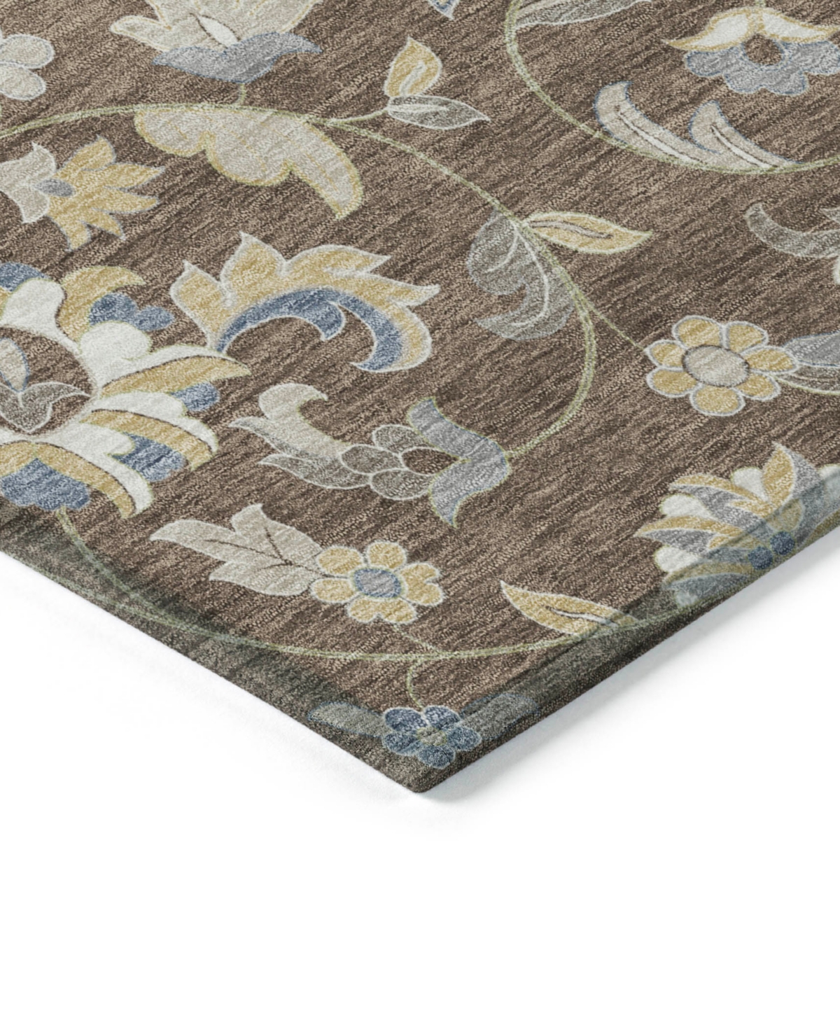 Addison Chantille Machine Washable Acn1006 5'x7'6" Area Rug In Chocolate