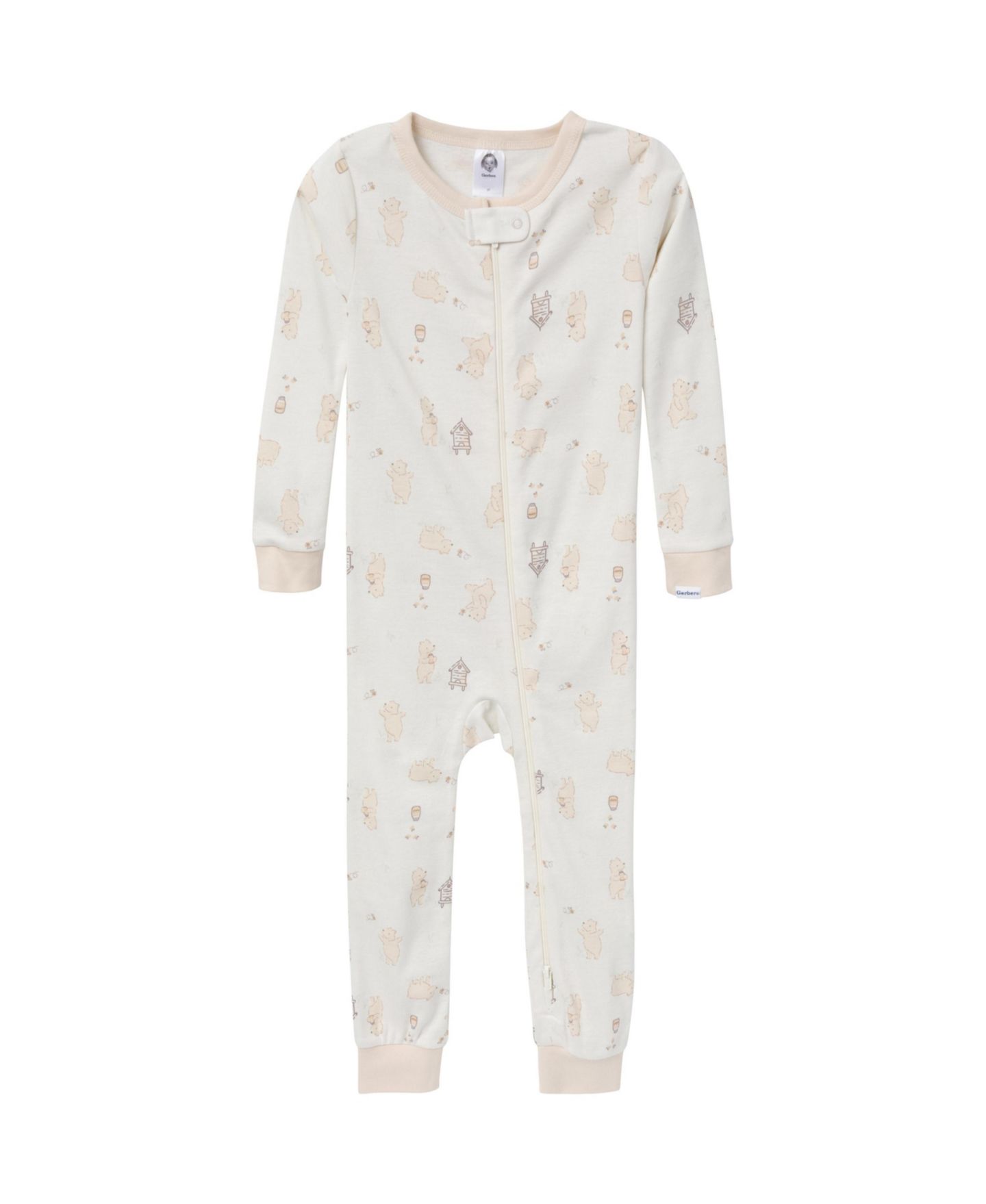 Детские облегающие комбинезоны без стоп Gerber, набор из 3 шт, цвет: Bear — фото 5