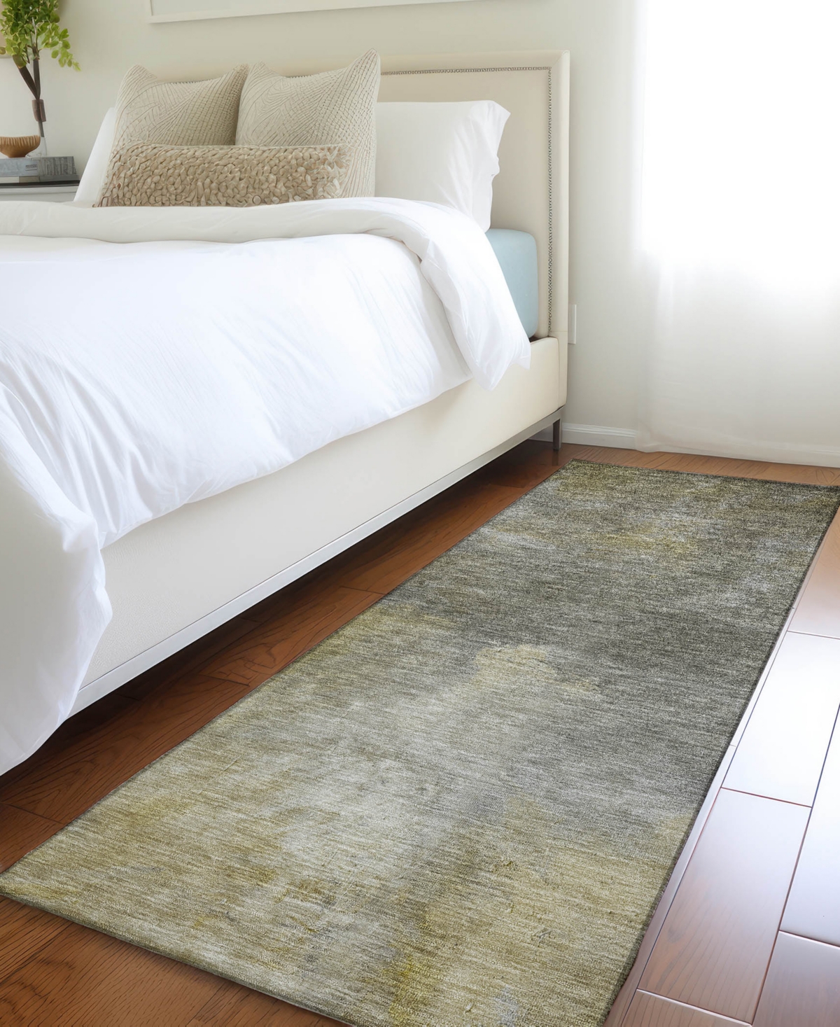 Addison Chantille Mahine Washable Acn1073 2'3"x7'6" Runner Area Rug In Charcoal