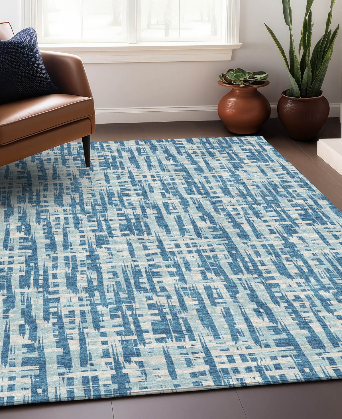 Addison Chantille Mahine Washable Acn1059 5'x7'6" Area Rug In Teal