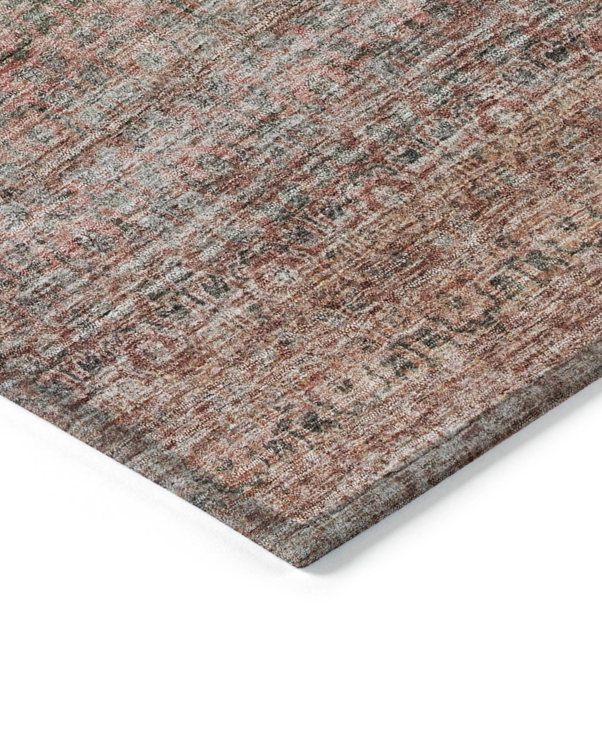 Addison Chantille Machine Washable Acn1174 8'x10' Area Rug In Coral