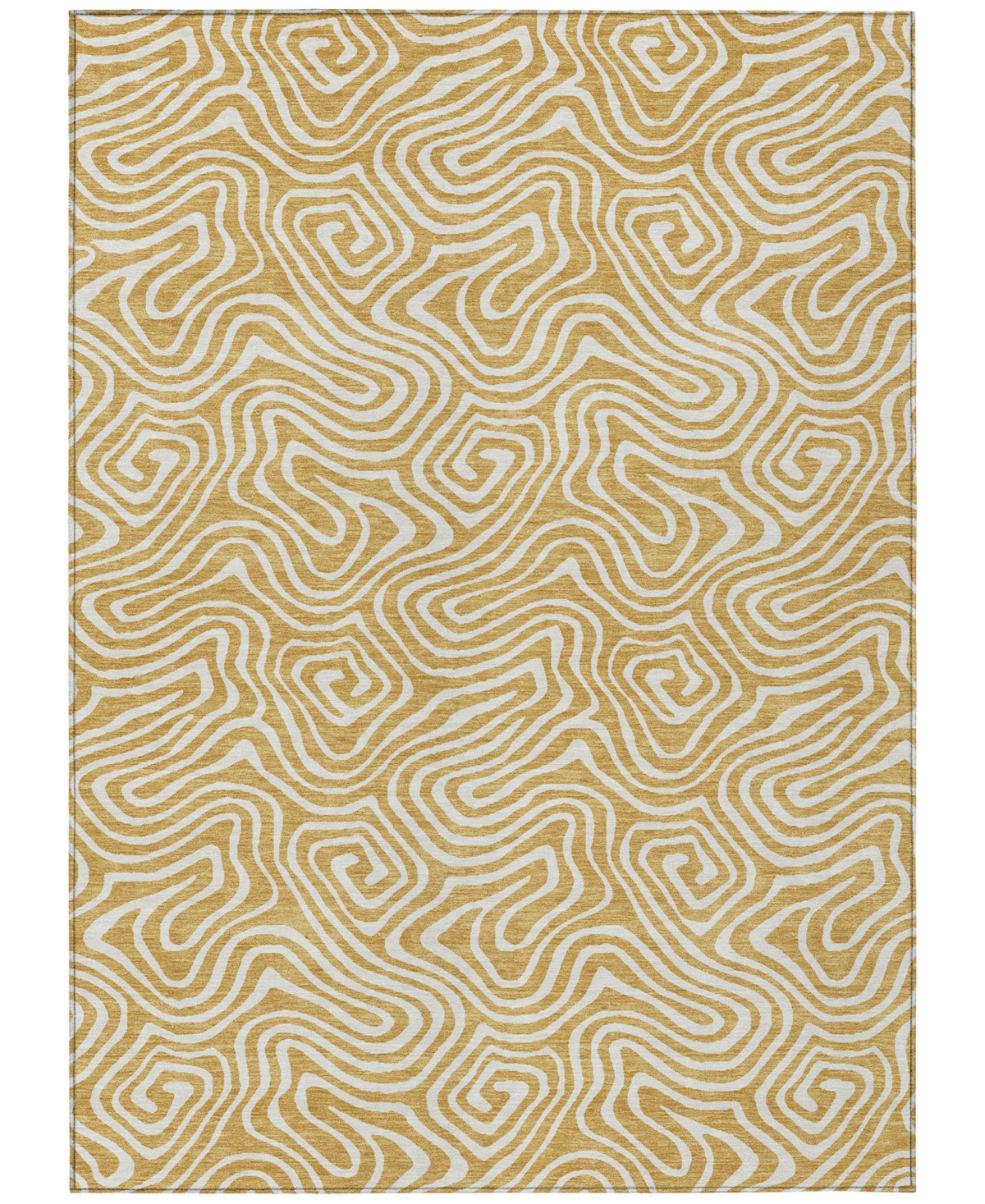 Addison Chantille Mahine Washable Acn1030 3'x5' Area Rug In Gold