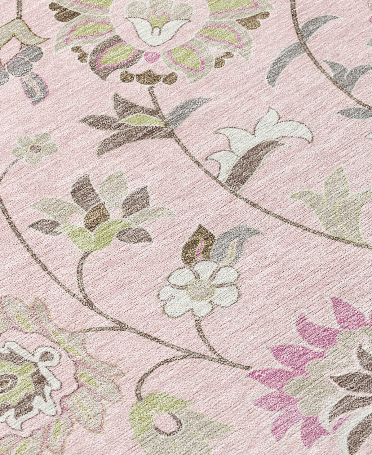 Addison Chantille Machine Washable Acn1006 5'x7'6" Area Rug In Pink