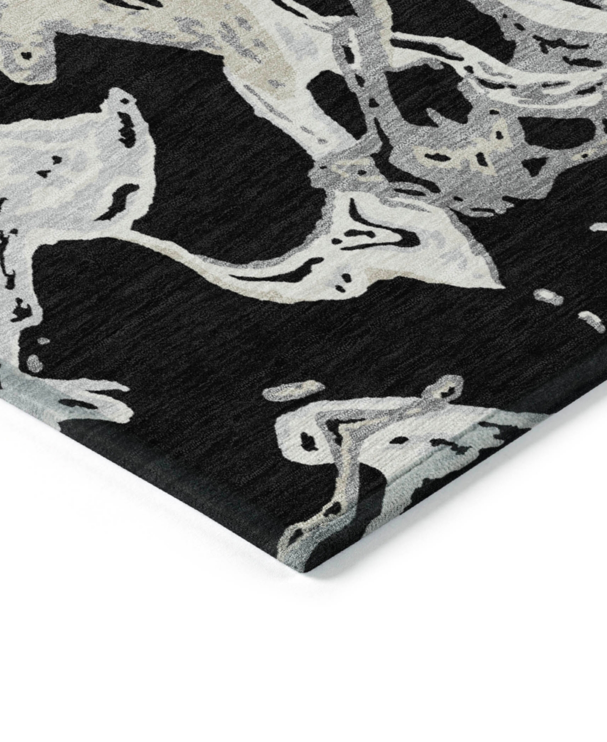 Addison Chantille Machine Washable Acn1035 3'x5' Area Rug In Black