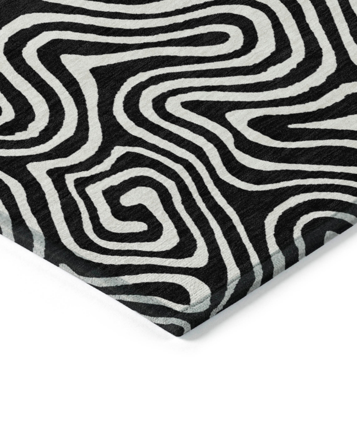 Addison Chantille Mahine Washable Acn1030 8'x10' Area Rug In Black