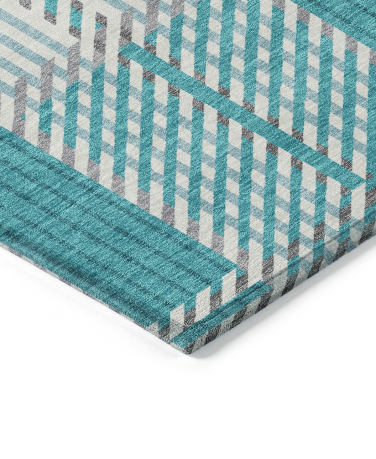 Addison Chantille Mahine Washable Acn1000 9'x12' Area Rug In Teal