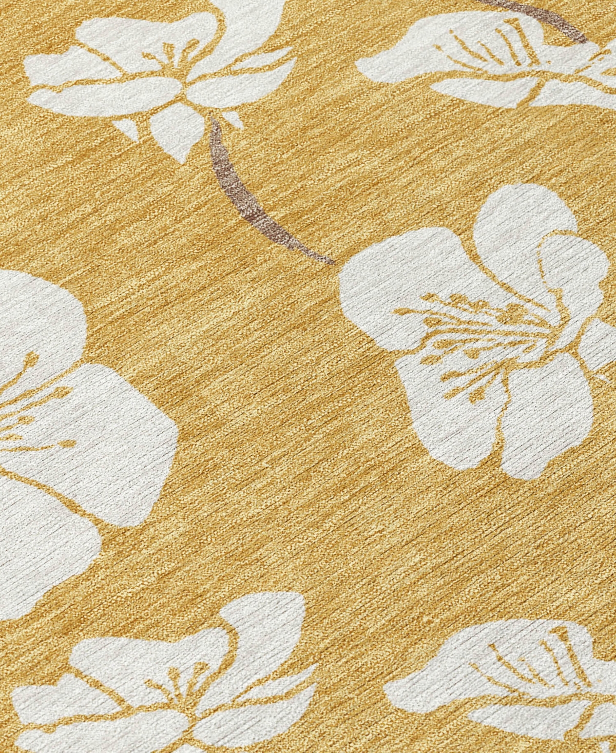 Addison Chantille Mahine Washable Acn1032 9'x12' Area Rug In Gold