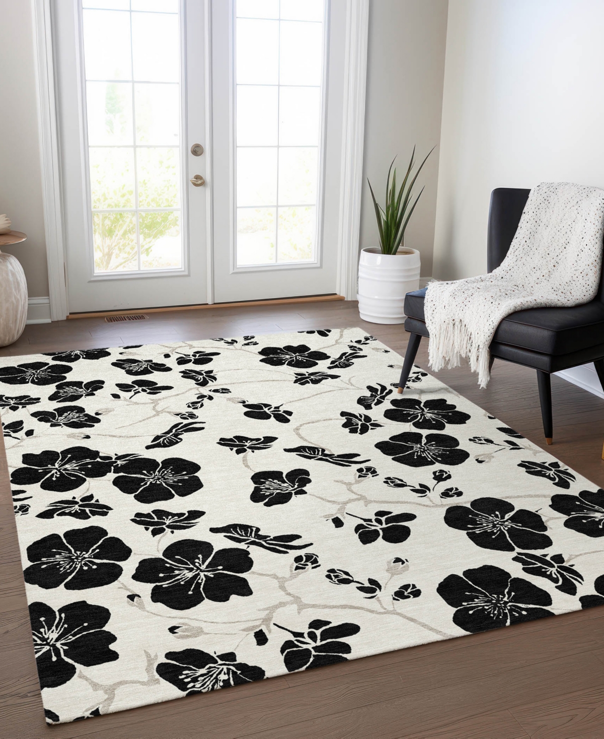 Addison Chantille Mahine Washable Acn1034 2'6"x3'10" Area Rug In Ivory