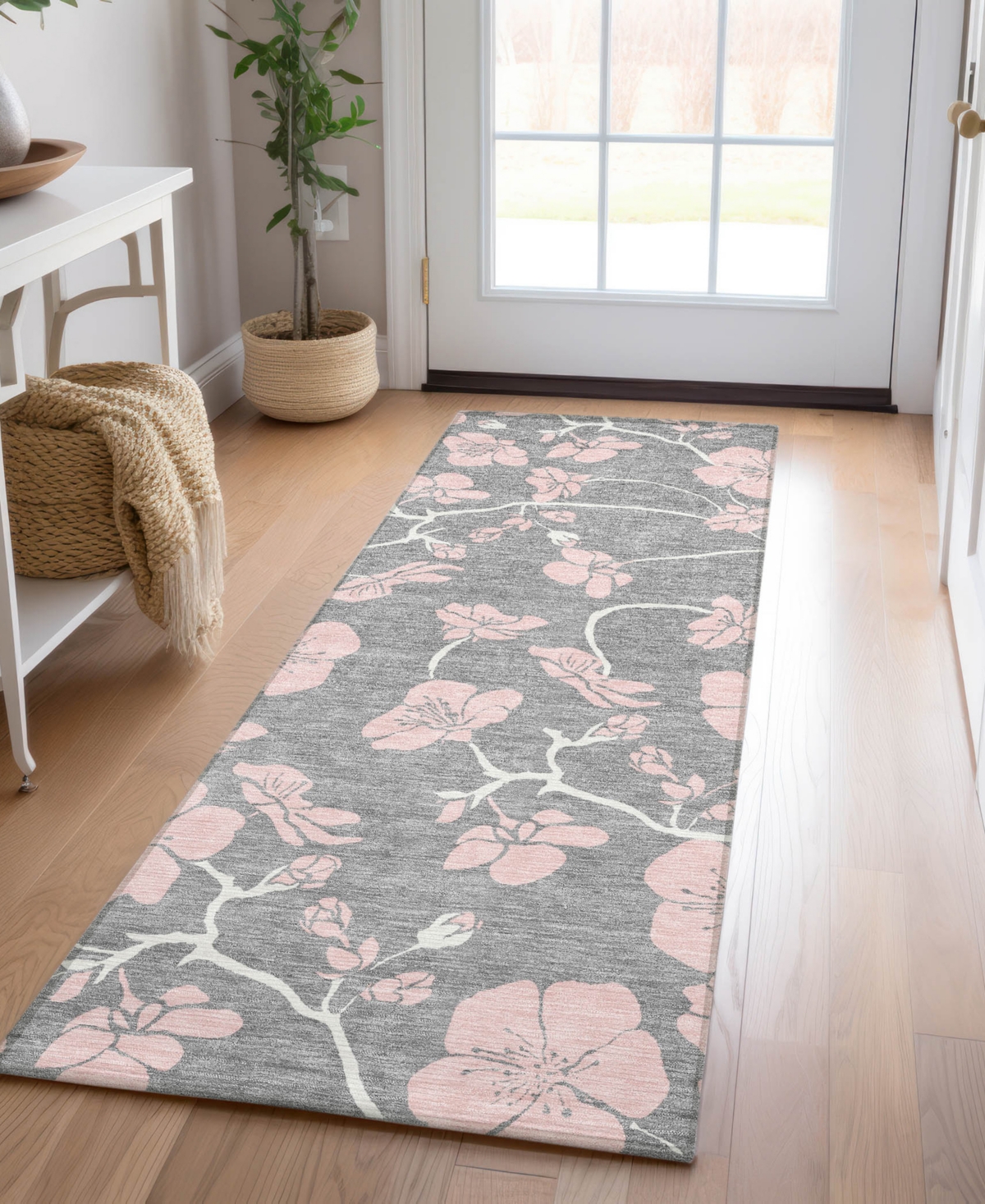 Addison Chantille Mahine Washable Acn1034 2'3"x7'6" Runner Area Rug In Gray