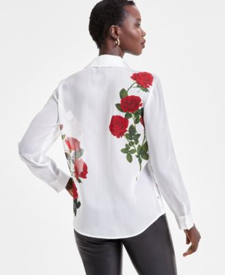 売れ筋商品|||スタイルアンドコー カットソー トップス レディース Women's Printed 3/4 Sleeve Eyelet Top, Exclusively at Macy's Neutral Floral Style & Co Women's Cotton Printed 3/4-Sleeve Blouse
