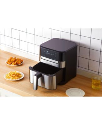 Air fryer XL Premium - 7 Quart Stainless Steel - PFOA/PTFE Free Ceramic non stick