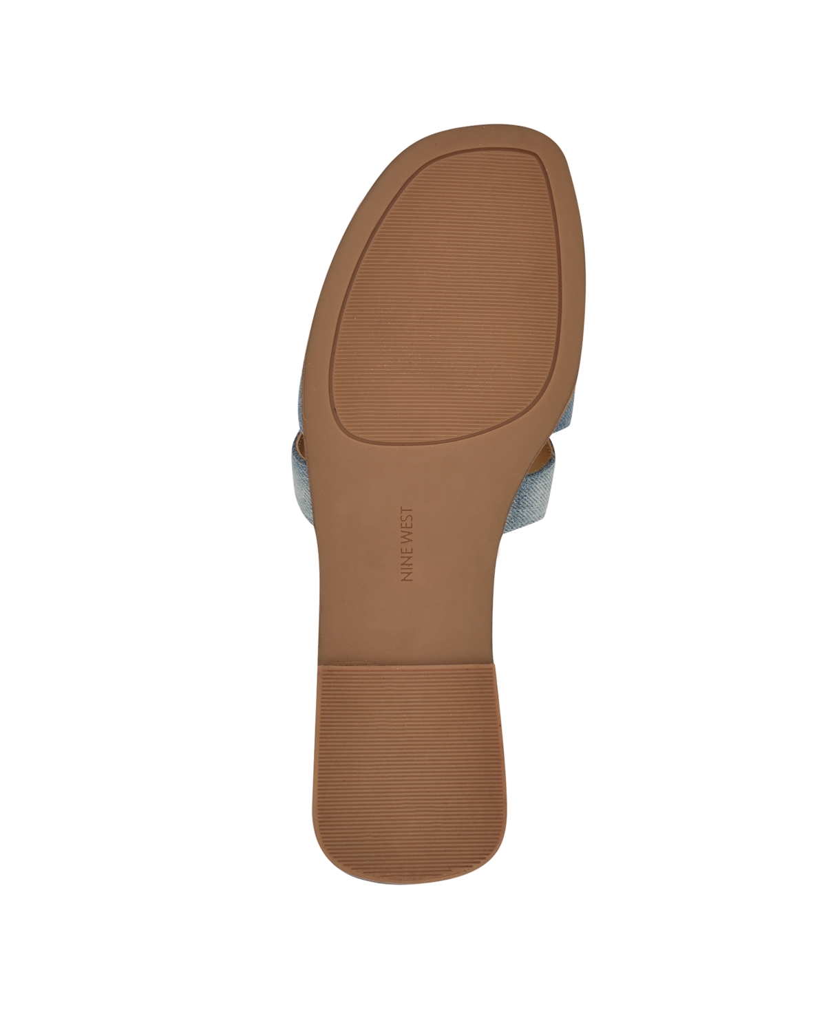 Nine West Women's Germani Casual Slip-on Sandals In Light Blue Denim