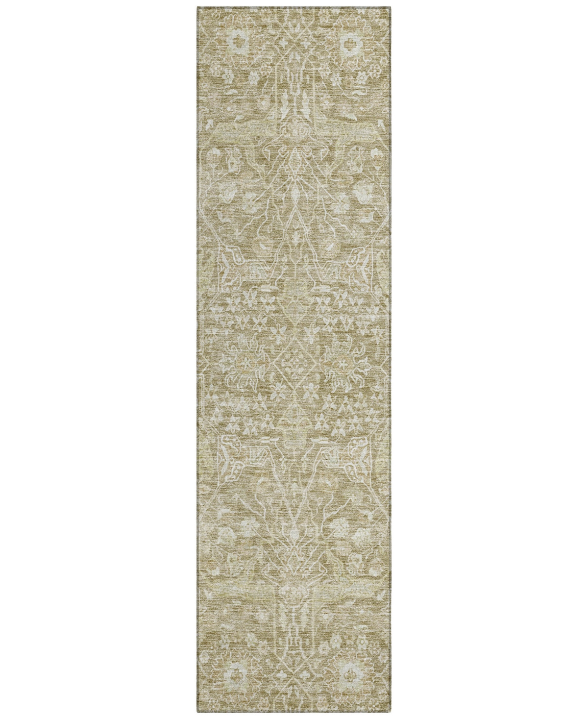 Addison Chantille Machine Washable Acn1133 2'3"x7'6" Runner Area Rug In Taupe