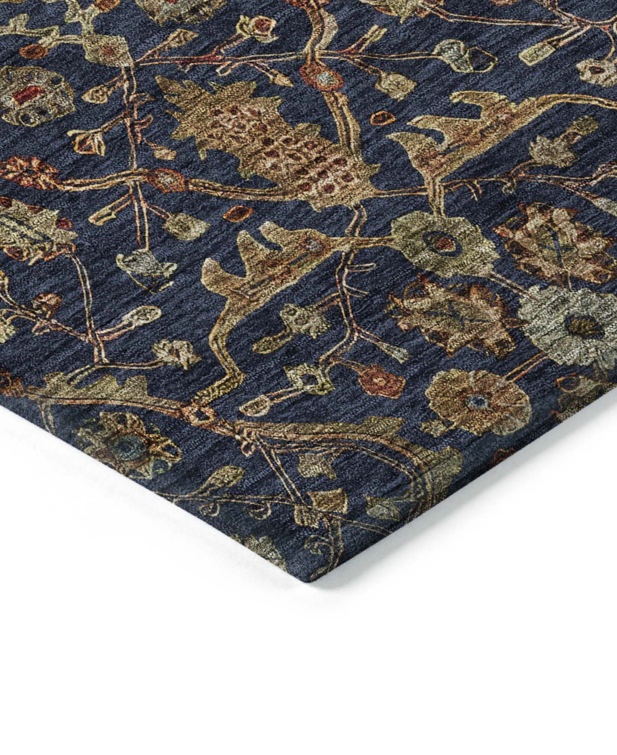 Addison Chantille Machine Washable Acn1130 2'3"x7'6" Runner Area Rug In Navy