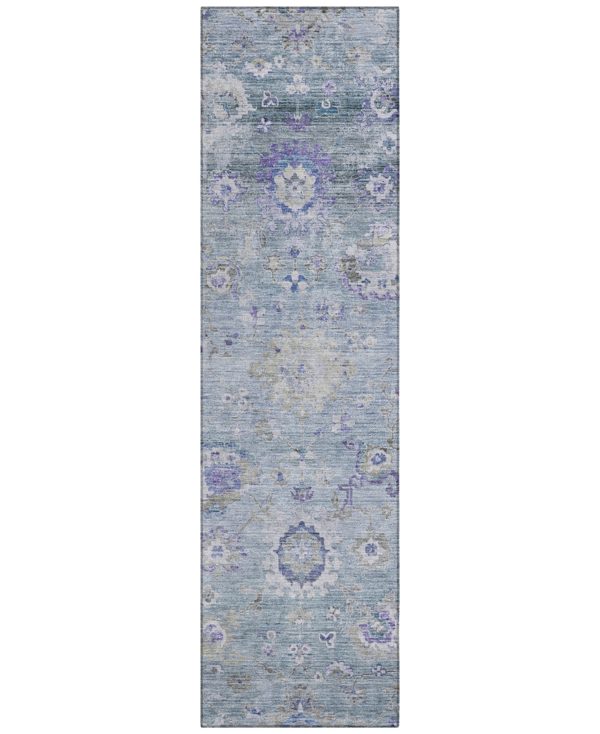 Addison Chantille Machine Washable Acn1107 2'3''x7'6'' Runner Area Rug In Mist