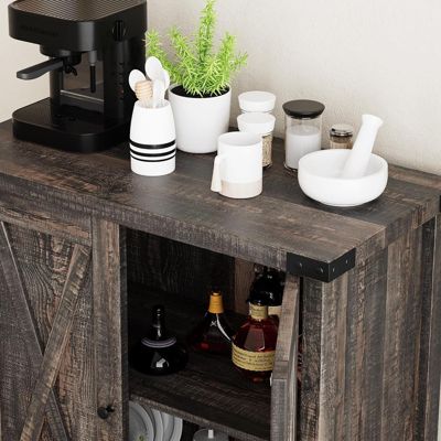 Buffet Cabinet Farmhouse Storage Cabinet with Doors and Shelves, Sideboards Cabinet with Storage Accent Console Cabinet for Living Room, Dining Room