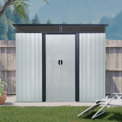 Streamdale Lockable Metal Outdoor Storage, 8ft x 6ft