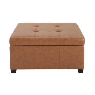 Streamdale CARLSBAD PU STORAGE OTTOMAN