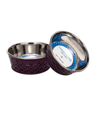 Set of 2 Stainless Steel Dog Bowls - Farmhouse Style, Durable & Non-Slip, Easy Clean Pet Feeder