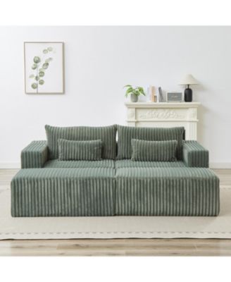 Streamdale Oversized Plush Sectional Lounge, Removable Footstools