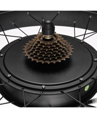 26"x4" Fat Tire 48V Ebike Electric Rear Wheel Bicycle Conversion Kit LCD 1000W Dual Controller