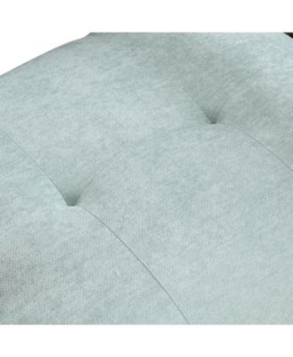 Mid-Century Accent Chair Plush, Angled, Solid Wood