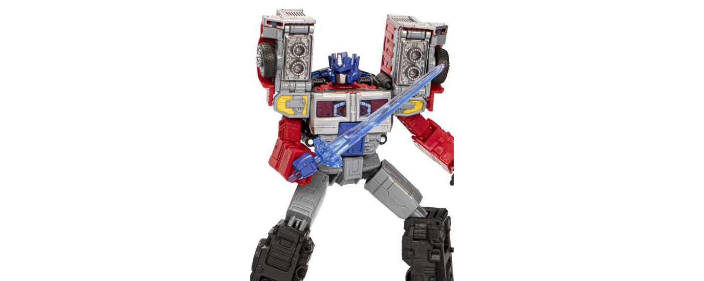 Детская фигурка Transformers G2 Universe Laser Optimus Prime Leader Class 7.5" Action Figure, Ages 8+ — фото 1