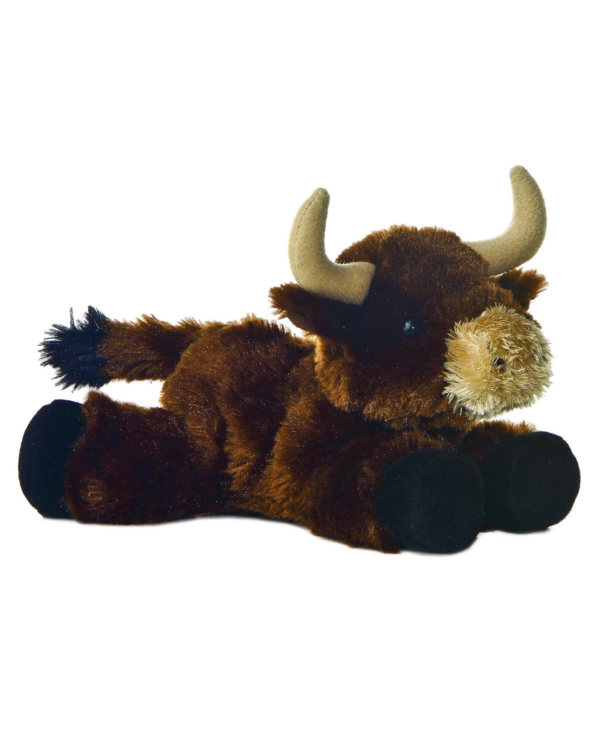 Aurora Small Brown Toro Mini Flopsie Adorable Plush Toy Brown 8"