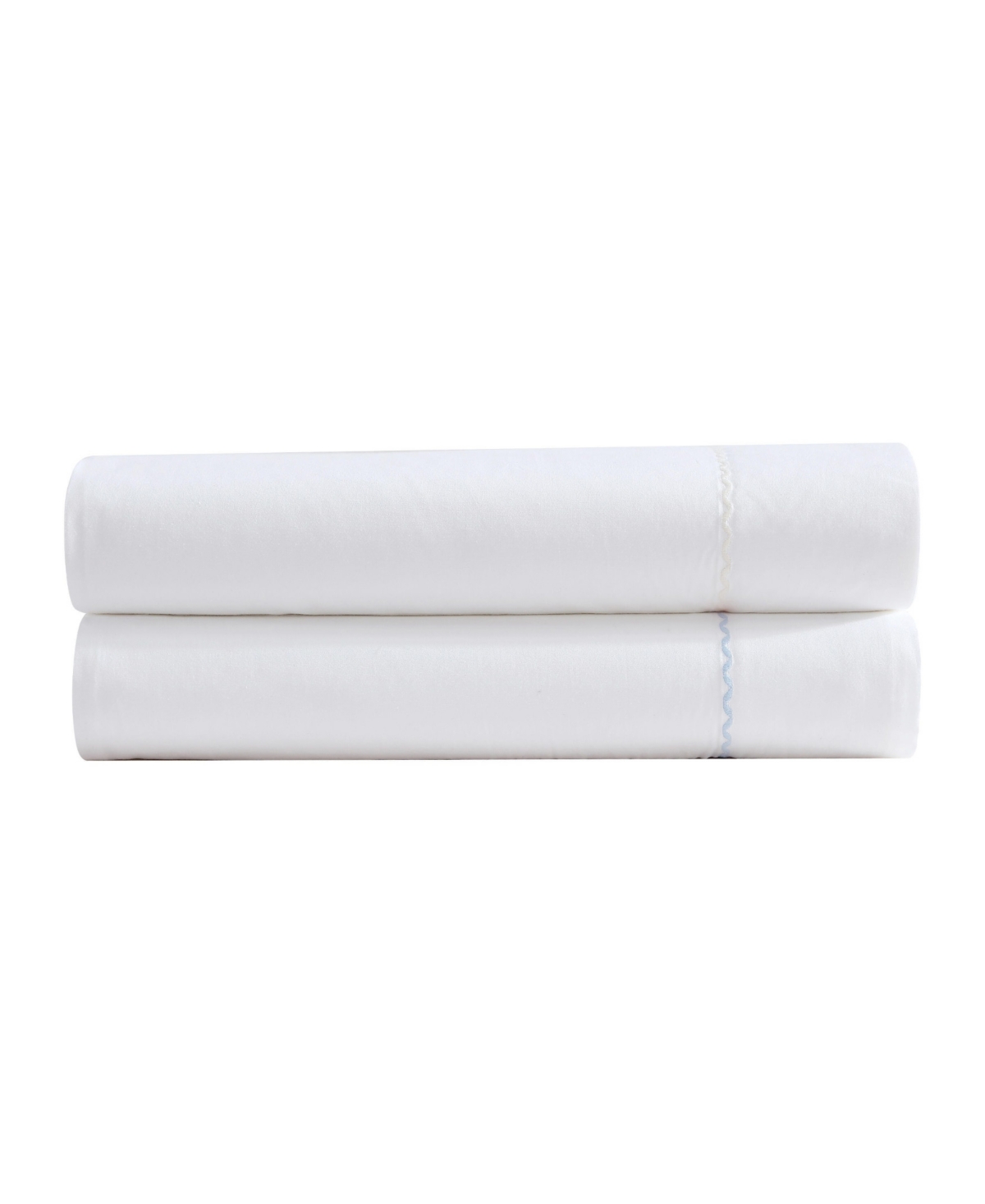 Laura Ashley 200-thread Count Cotton Percale 4 -pc. Sheet Set, Full In Ivory Scallop Embroidered