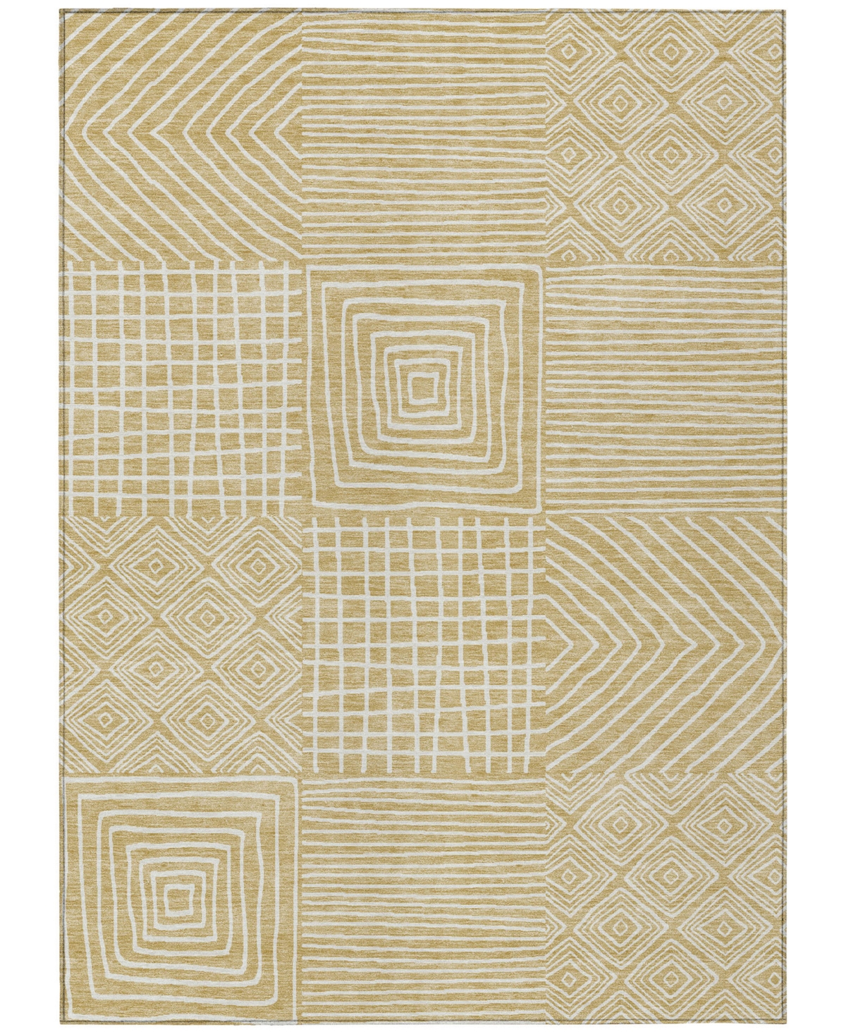 Addison Chantille Machine Washable Acn1044 3'x5' Area Rug In Wheat