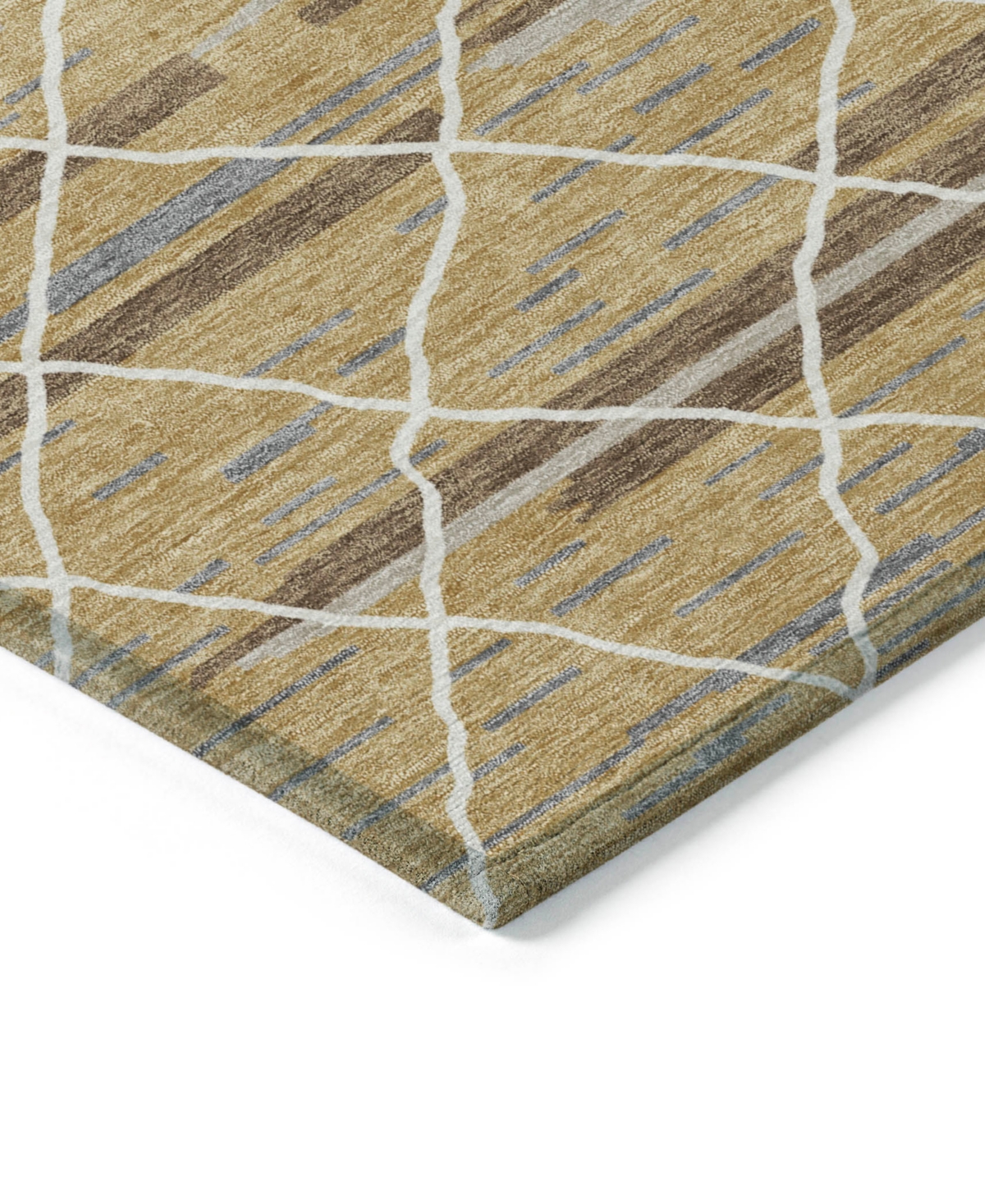 Addison Chantille Machine Washable Acn1025 10'x14' Area Rug In Gold