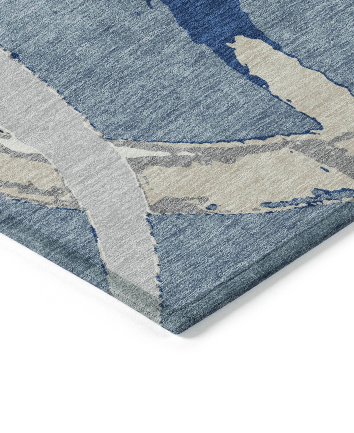 Shop Addison Chantille Machine Washable Acn1022 9'x12' Area Rug In Denim